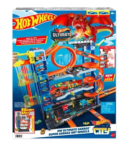 Mega garáž s dračí útok Hot Wheels City