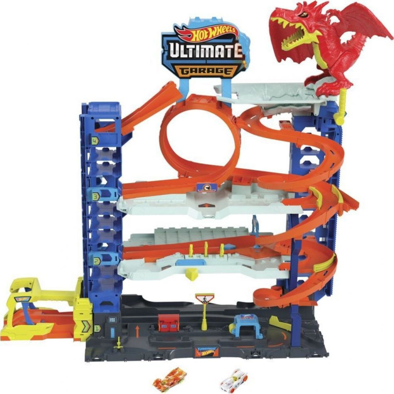 Mega garáž s dračí útok Hot Wheels City