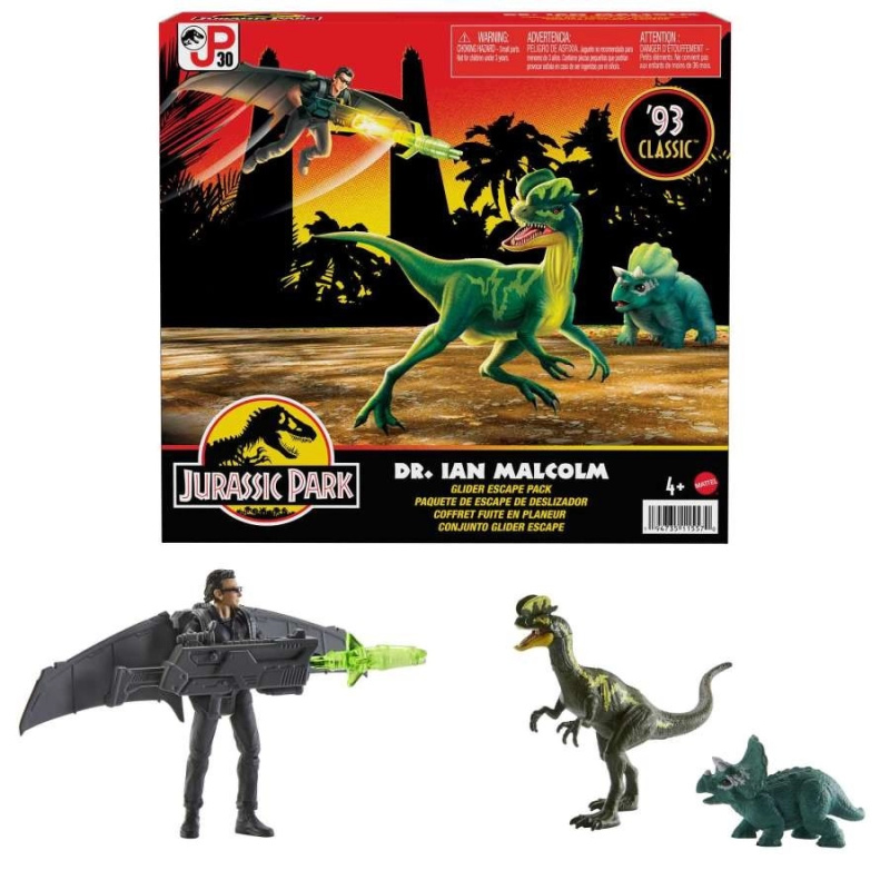 Mattel Jurassic World Ian Malcolm s dinosaury a doplňky