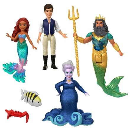 Mattel TLM Sada 6ks malých panenek: Malá mořská víla s kamarády