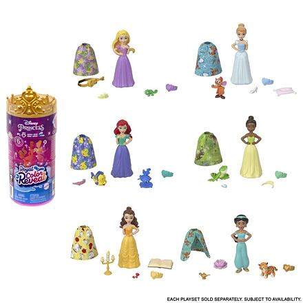 Mattel Disney Princess Color Reveal Královská malá panenka, více druhů