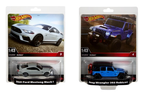Mattel HOT WHEELS Prémiové auto angličák kov 2 druhy 1:43