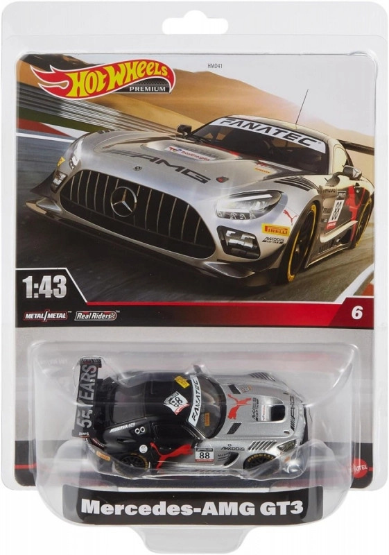 Hot Wheels Premium Real Readers MercedesAMG GT3 1:43