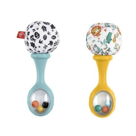 Fisher Price Chrastící rumba koule, lístečky a zvířátka