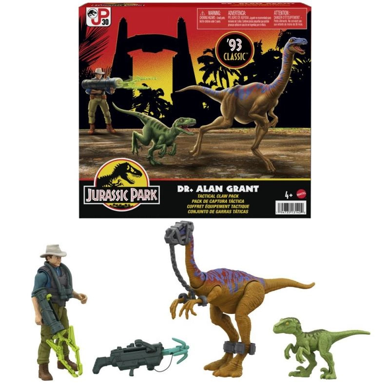 Mattel Jurassic World Alan Grant s dinosaury a doplňky