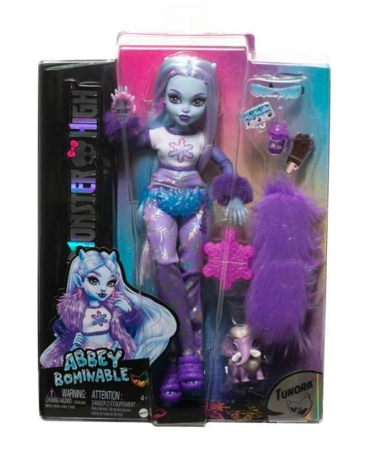 Mattel Monster High Doll Abbey Bominable With Pet HNF64