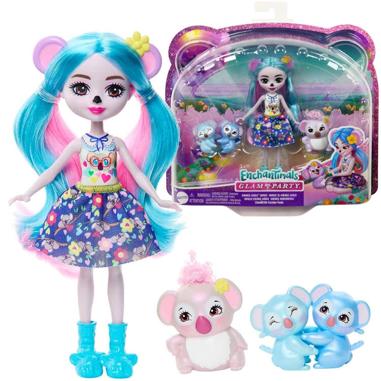 Mattel Enchantimals Karalee Koala Family