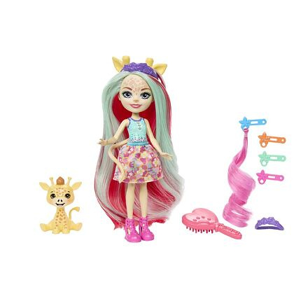 Mattel Enchantimals Deluxe panenka - Gillian Žirafová