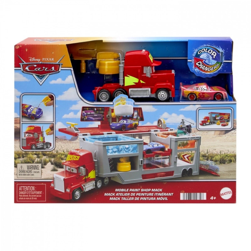 Mattel Cars Color Changers Mobilní lakovna Mack HPD82