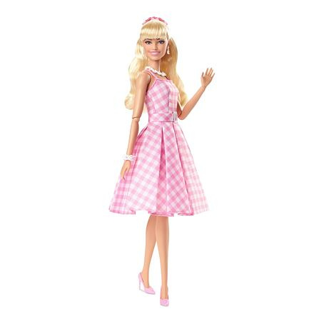 Filmová panenka Barbie Margot Robbie jako Barbie v růžových šatech