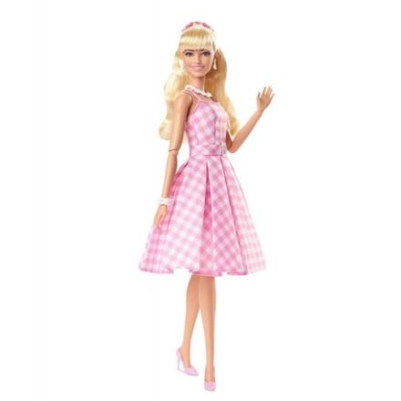 Filmová panenka Barbie Margot Robbie jako Barbie v růžových šatech