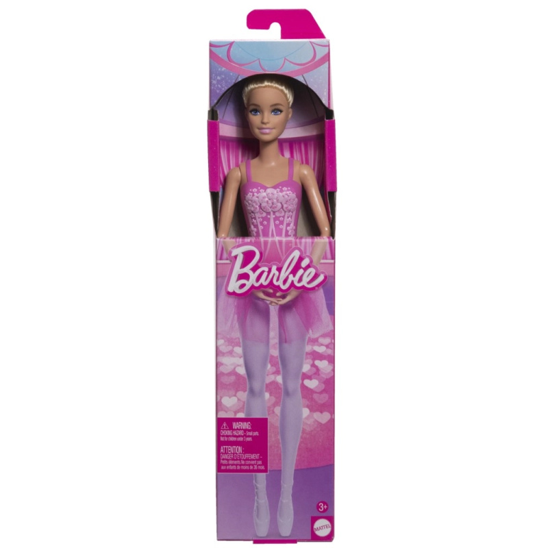 Barbie Baletka Blondýna v růžovém