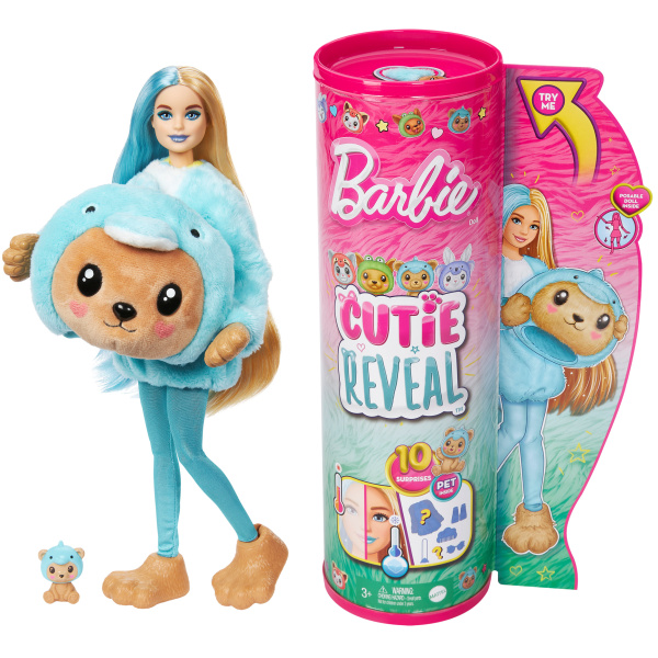 Barbie Cutie Reveal medvídek delfín