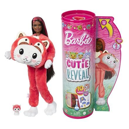 Mattel Barbie Cutie Reveal Barbie v kostýmu - Kotě v černém kostýmu pandy