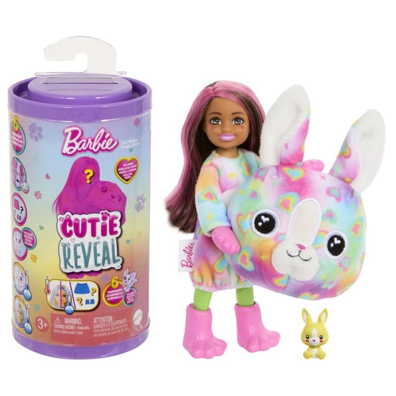 Barbie Cutie Reveal Chelsea v kostýmu barevné sny HRK42