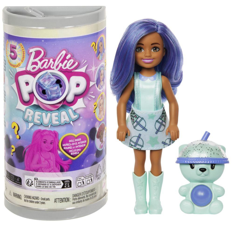 Barbie Pop Reval Chelsea Bubble Tea překvapení