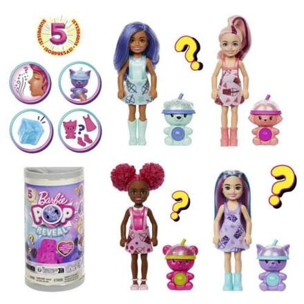Barbie Pop Reval Chelsea Bubble Tea překvapení