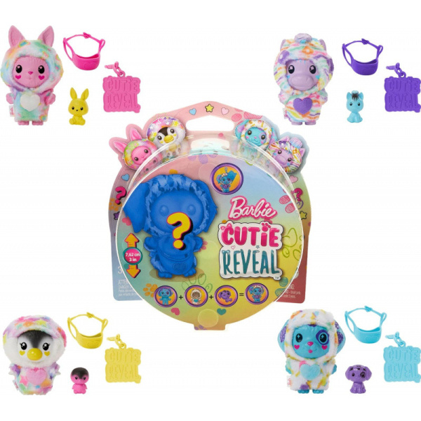 Barbie Cutie Reveal Figurky Kostýmy Zvířátka Sortiment HRK32