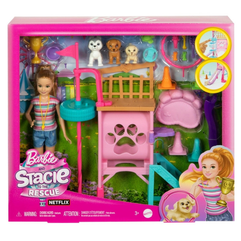 Barbie Hřiště pejsků Stacie Filmová sada HRM10
