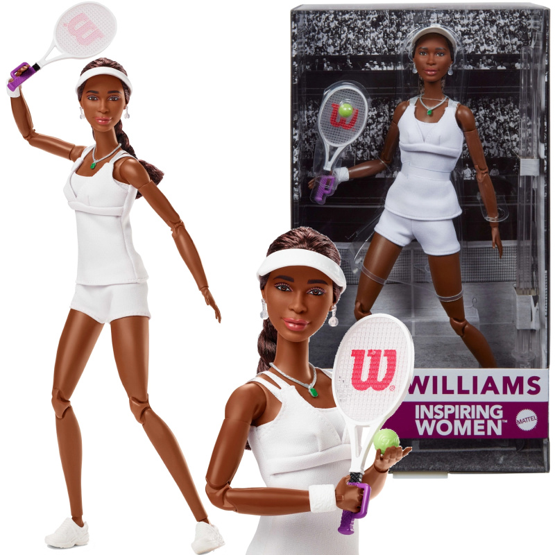 Barbie Venus Williams tenisová panenka Inspiring Women
