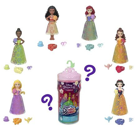 Mattel Disney Princess Color Reveal Královská malá panenka s květinami, více druhů