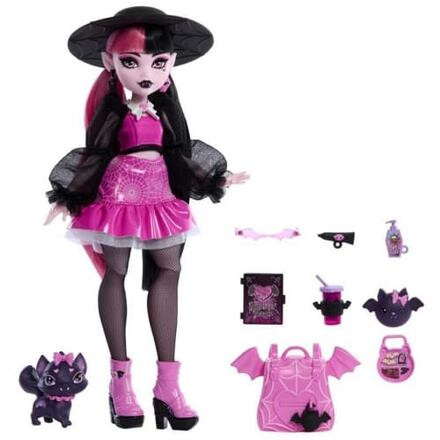 Mattel Monster High Fashion Doll Draculaura & Pet Count HRP64