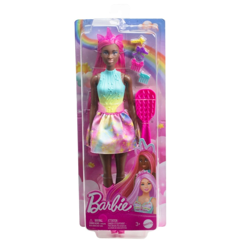 Mattel Barbie Pohádková panenka s dlouhými vlasy - Víla jednorožec