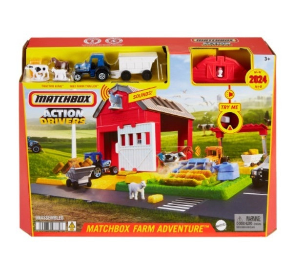 Matchbox sada farma zvířata traktor zvuk