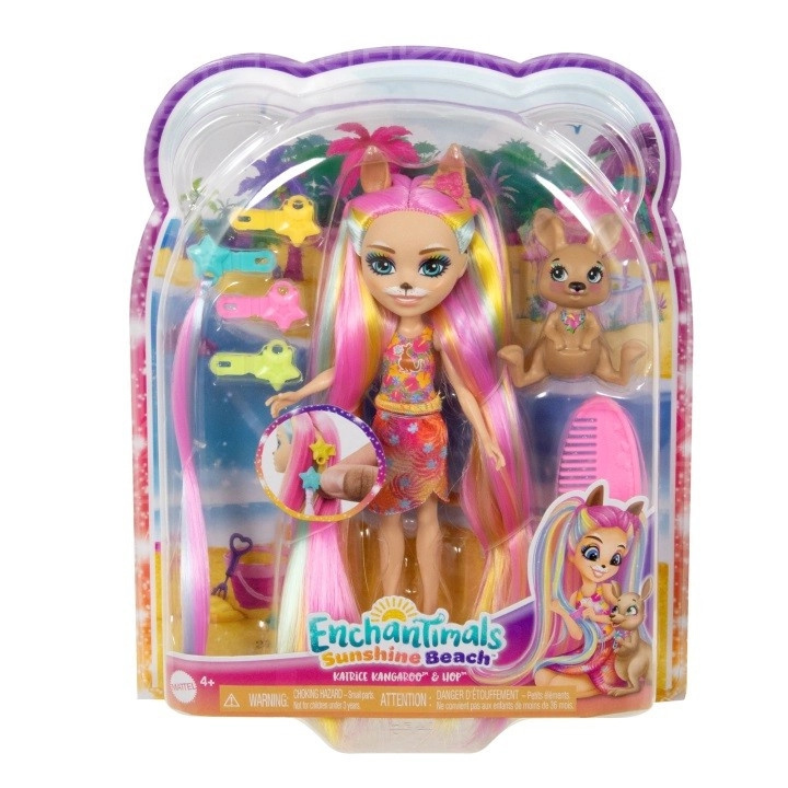 Enchantimals Sunshine Beach – panenka Katrice Kangaroo s klokánkem Hop