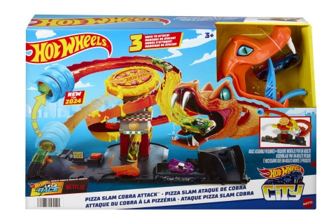 Hot Wheels City Odjíždějící pizza – Útok kobry Sada HTN81