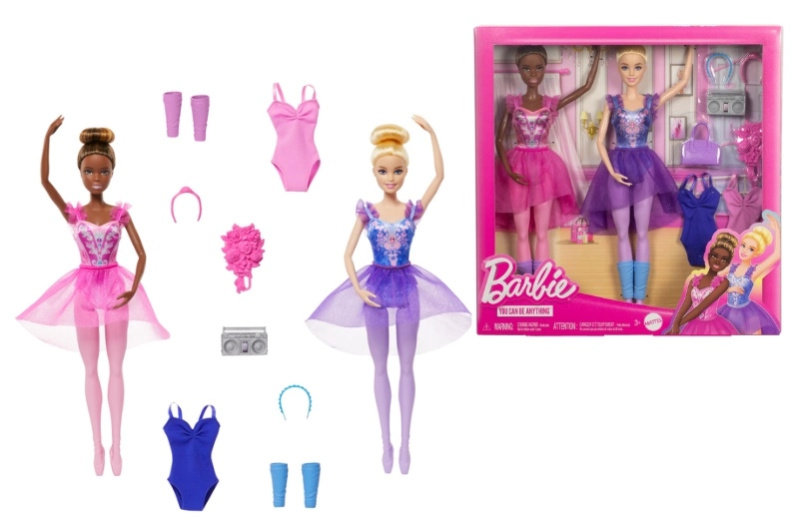 Barbie sada dvou baletních panenek s doplňky