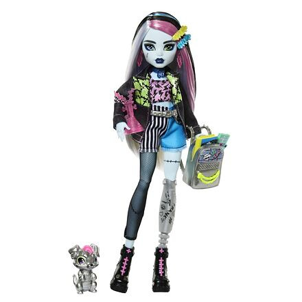 Mattel Monster High Fashion Doll Frankie Stein & Pet Watzie HXH73