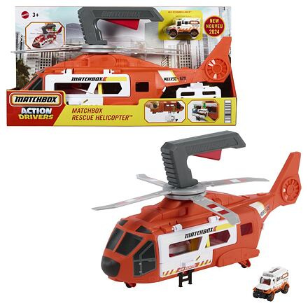 Záchranářský vrtulník z krabičky Matchbox