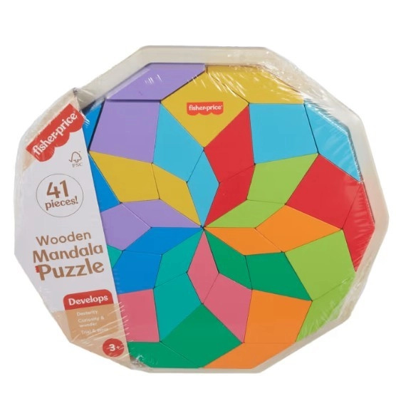 Dřevěná vzdělávací skládačka Mandala