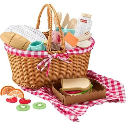 Piknikový koš s dřevěnými dobrotami Fisher-Price