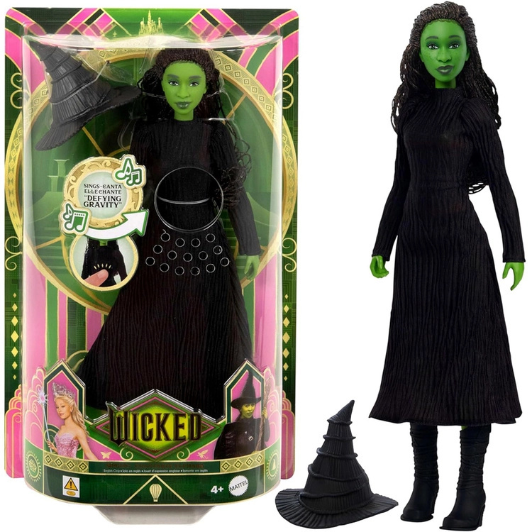 Mattel pěvecká panenka Elphaba z filmu Wicked - Defying Gravity