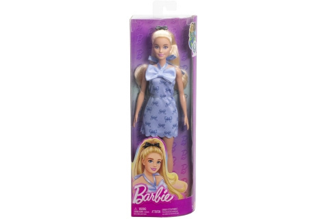 Panenka Barbie Modelka s Modrou Mašlí