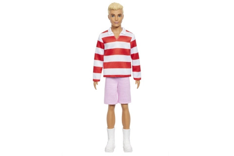 Barbie model Ken-Červeno-bílý proužek HYV01