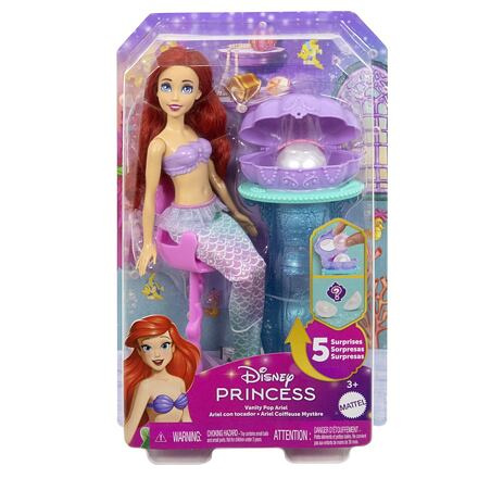 Mattel Muselková toaletka Disney Malá mořská víla Arielka s toaletkou