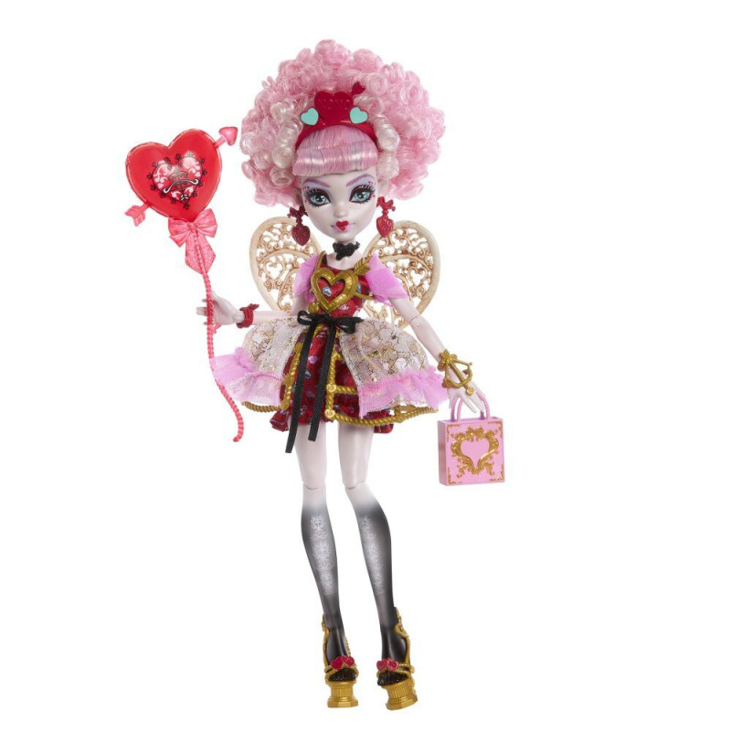 monster high strašisladké narozeniny cupid asteria – sběratelská panenka s doplňky