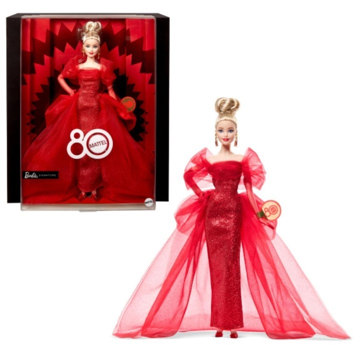 Kolekcionářská Barbie Signature k 80. výročí Mattel
