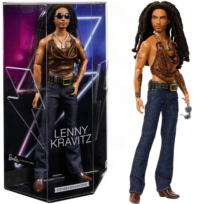 Sběratelská panenka Barbie Signature Kenbassadors Lenny Kravitz Ken