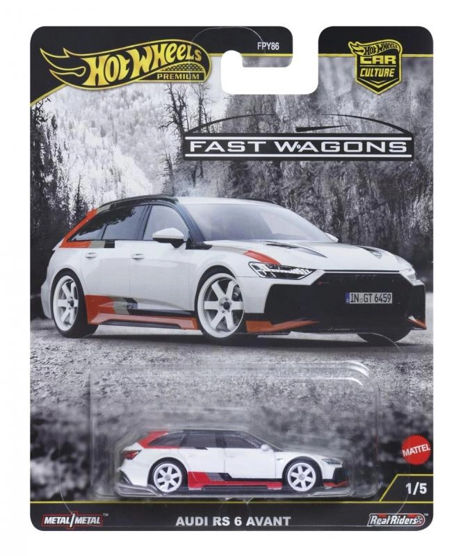Hot Wheels Prémiový Model - Audi RS6 Avant