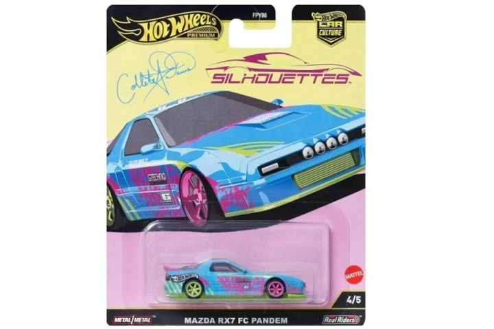 Hot Wheels premium model Mazda RX-7 FC Pandem v měřítku 1:64