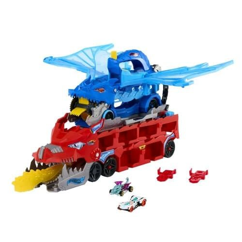 Hot Wheels City mega tahač s dračí arénou