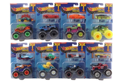 Hot Wheels Monster Trucks 1:64 s angličákem