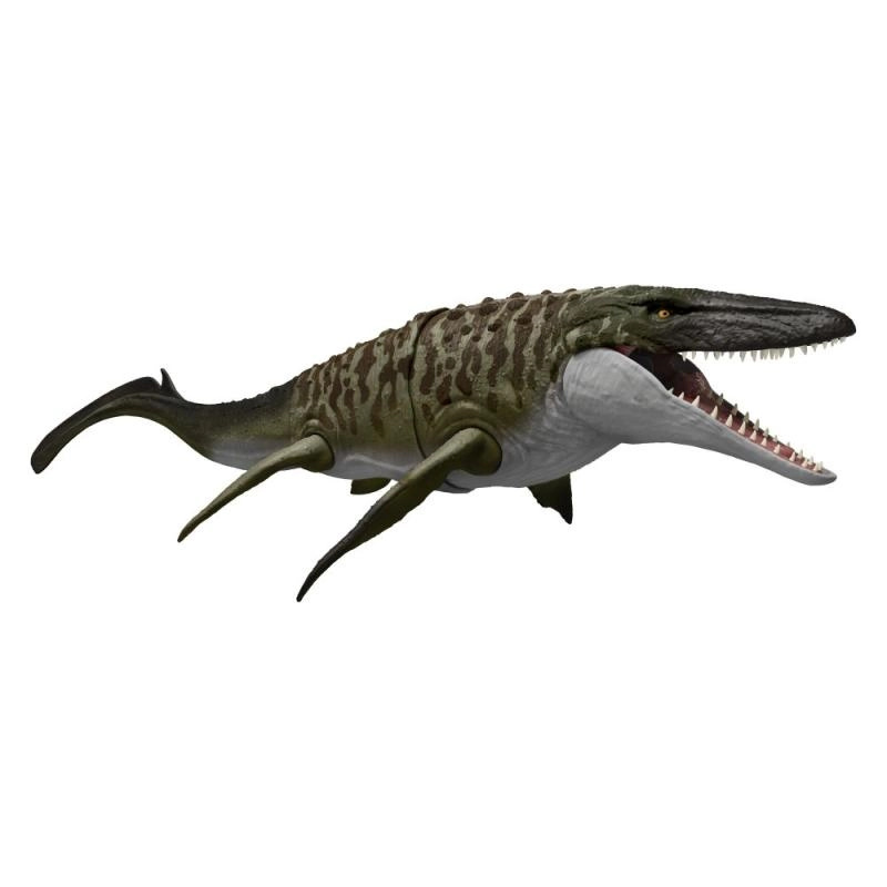 Jurský svět dinosaurus mosasaurus – akční figurka 65 cm s funkcí kousnutí a vystřelení
