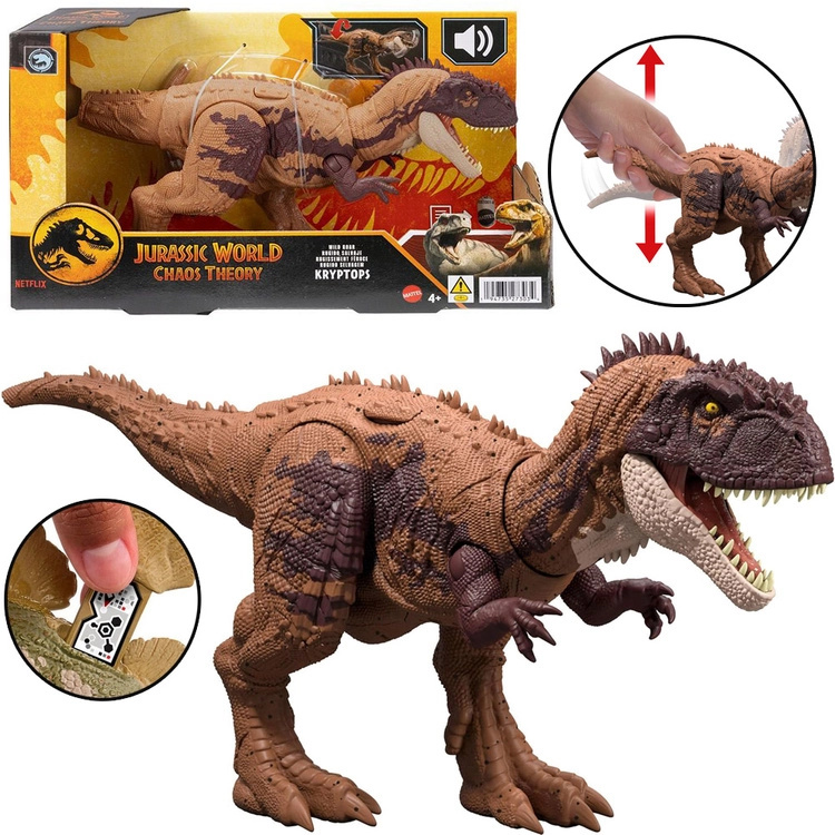 Figurka dinosaura Kryptops z Jurassic World s divokým řevem a pohyblivými částmi