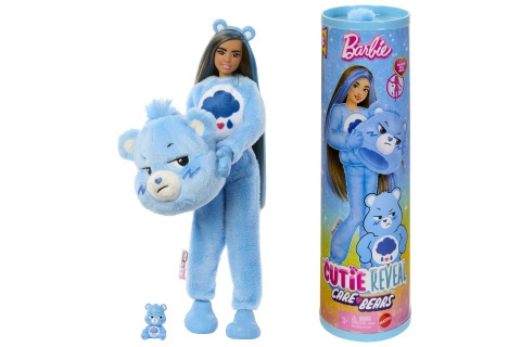 Barbie Cutie Reveal Care Bears Series a doplňky Grumpy Bear