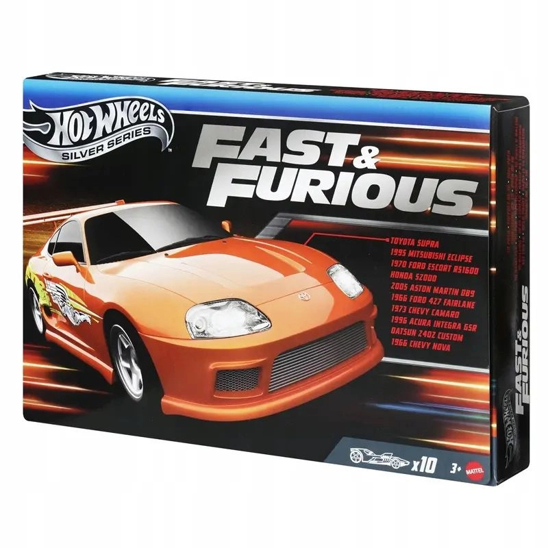 Hot Wheels Sběratelská sada 10 autek Rychle a zběsile